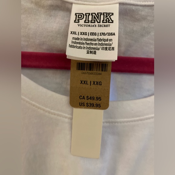 PINK Victoria’s Secret Multi Color Bling Tee - Picture 7 of 8